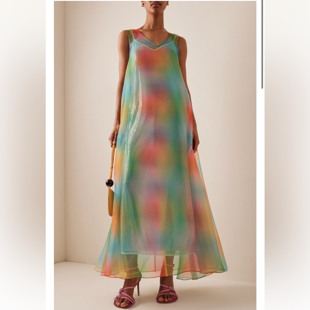 STAUD Samantha Dress in Multi Aura Size Small brand new with tags